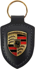 Porsche Genuine Key Chain Ring Vehicle Keys Crest Keyfob