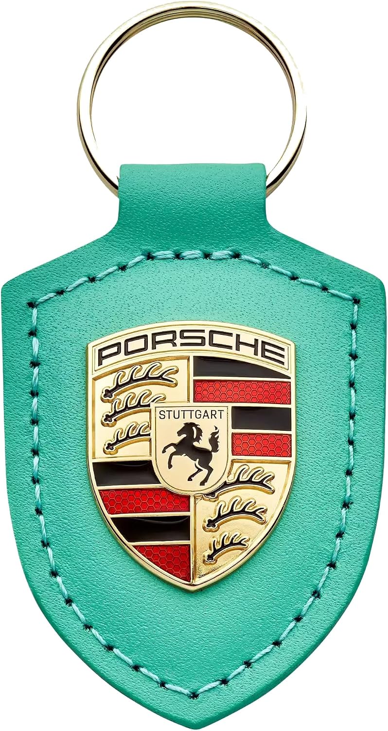 Porsche Mint Green Crest Keyring – 75 Years ‘Driven by Dreams’ Edition
