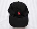 Polo Ralph Lauren Men's Adjustable Baseball Cap – Black & Red