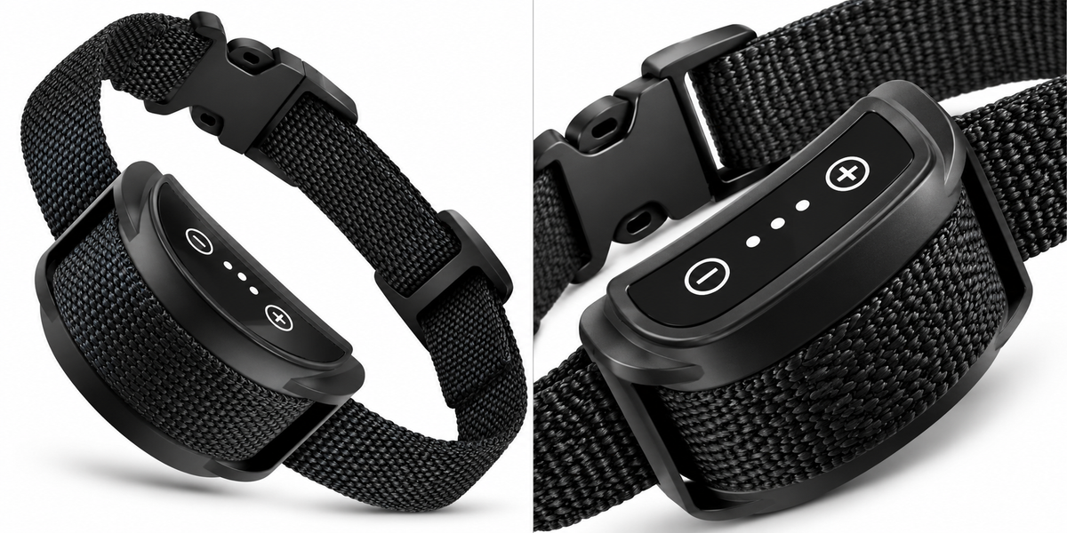 Automatic Dog Bark Collar with Adjustable Black Strap