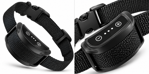 Automatic Dog Bark Collar with Adjustable Black Strap