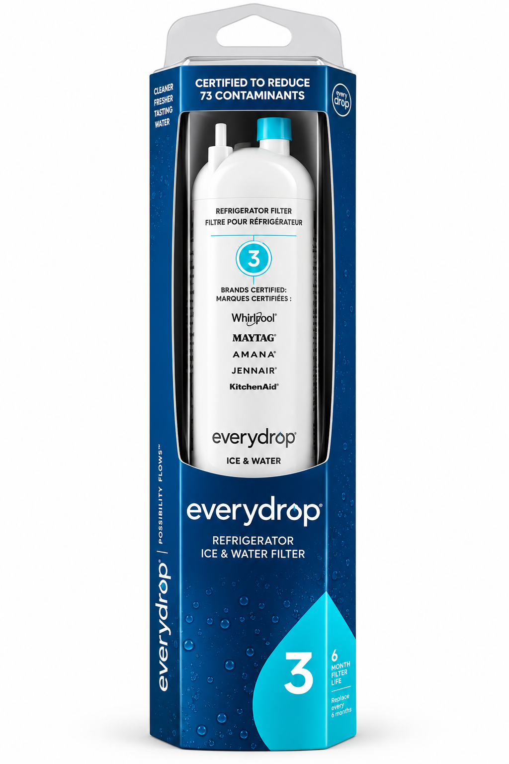 everydrop by Whirlpool Filter 3 Refrigerator Ice & Water Filter