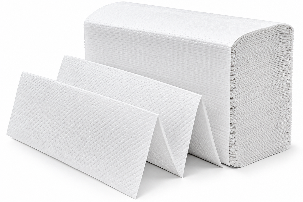 Mia White Folded Paper Towels, 25-Pack