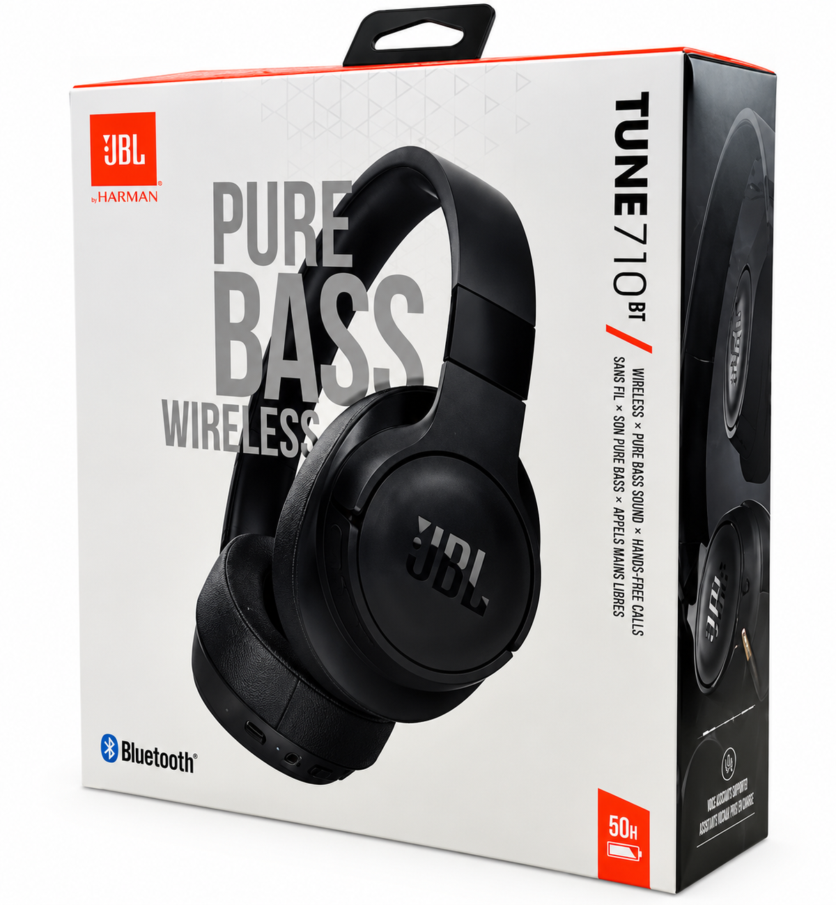 JBL Tune 710BT Wireless Bluetooth Over-Ear Headphones - Black, New Sealed