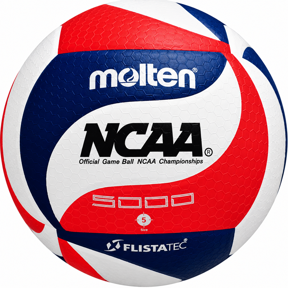 Molten V5M5000-3N FLISTATEC Size 5 Volleyball – Red, White & Blue