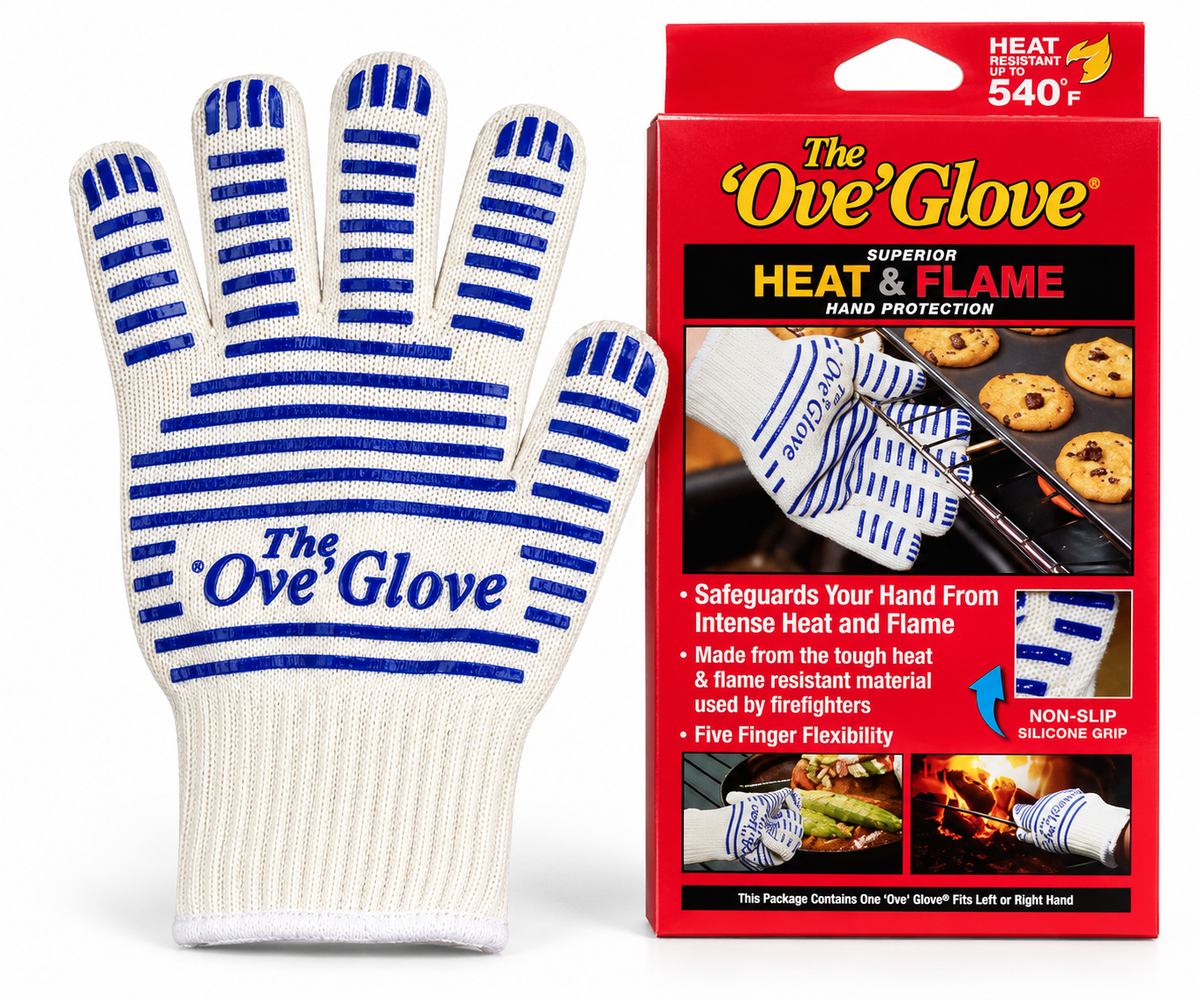 The Ove Glove Heat-Resistant Oven Glove with Non-Slip Silicone Grip