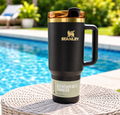 Stanley Quencher H2.0 FlowState 40 oz Tumbler – Chocolate Gold
