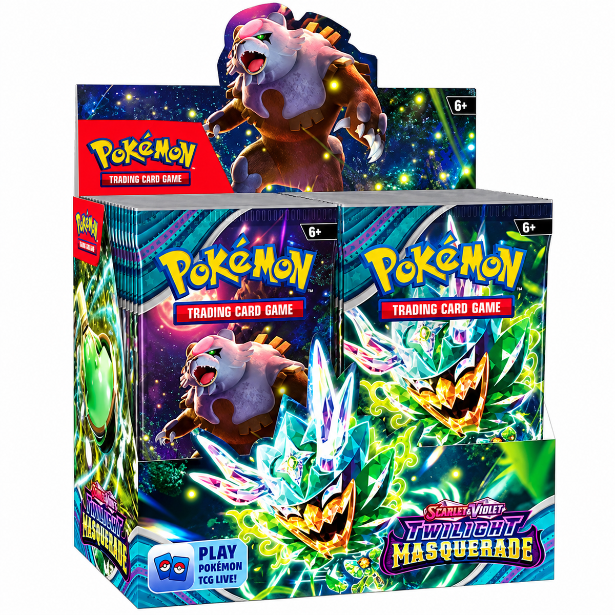 Twilight Masquerade Booster Box, 36 Packs – Unofficial Pokémon Replica