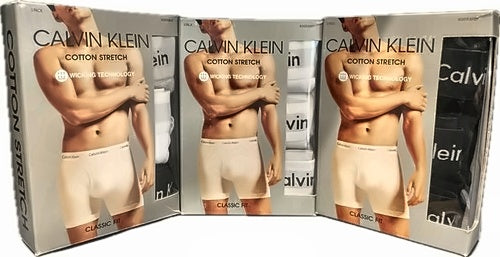 Calvin Klein Cotton Stretch Men's Trunks 3-Pack – Large
