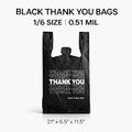 1/6 Thankyou T-Shirt Bag 24mic (400/case)